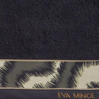 Kép 2/4 - Eva24 minőségi pamut törölköző Fekete 30x50 cm - 500 cm 6db 1