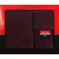 Kép 5/5 - Evi Pierre Cardin 3db-os pamut törölköző szett Burgundi vörös