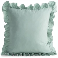 Kép 1/3 - Falbanka fodros pamut párnahuzat Zsálya 45x45 cm