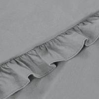 Kép 7/7 - Falbanka pamut ágyneműhuzat Ezüst 140x200 cm - 70x80 cm 1db 5