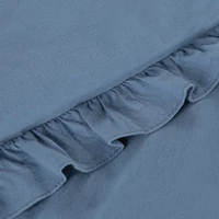 Kép 7/7 - Falbanka pamut ágyneműhuzat Gránátkék 140x200 cm - 70x80 cm 1db 5