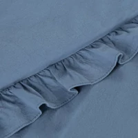 Kép 7/7 - Falbanka pamut ágyneműhuzat Gránátkék 160x200 cm - 70x80 cm 2db 5