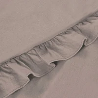 Kép 7/7 - Falbanka pamut ágyneműhuzat Pasztell rózsaszín 220x200 cm - 70x80 cm 2db 5