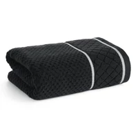 Kép 3/7 - Favori minőségi törölköző zero twist Fekete 50x90 cm 6db 1