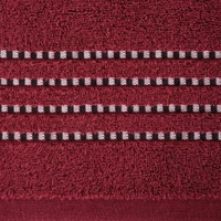 Kép 3/4 - Fiore csíkos törölköző Piros 50x90 cm 6db 2