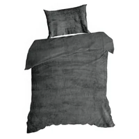Kép 5/7 - Flano2 puha ágyneműhuzat Acélszürke 220x200 cm - 70x80 cm 2db 3