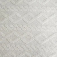 Kép 8/8 - Fonott mintás puha plüss takaró Fehér 150x200 cm 5