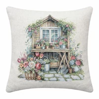 Kép 1/3 - Garden house kerti házikós párnahuzat 45x45 cm