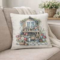 Kép 2/3 - Garden house kerti házikós párnahuzat 45x45 cm 1