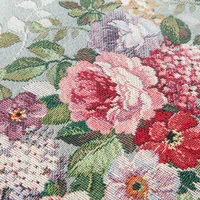 Kép 3/4 - Gobelin párnahuzat virágos 4088 Szürke 45x45 cm - 5 cm 2