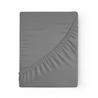 Kép 5/7 - Gumis renforce pamut lepedő Acélszürke 140x200 cm + 30 cm 3