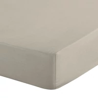 Kép 4/7 - Gumis renforce pamut lepedő Bézs 220x200 cm + 30 cm 2