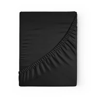 Kép 5/7 - Gumis renforce pamut lepedő Fekete 100x200 cm + 30 cm 3