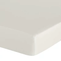 Kép 4/7 - Gumis renforce pamut lepedő Krémszín 140x200 cm + 30 cm 2