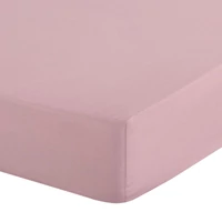 Kép 4/7 - Gumis renforce pamut lepedő Púder rózsaszín 220x200 cm + 30 cm 2
