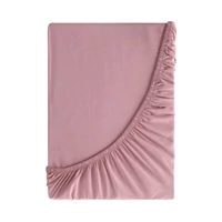 Kép 5/7 - Gumis renforce pamut lepedő Púder rózsaszín 220x200 cm + 30 cm 3