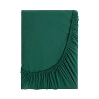 Kép 5/7 - Gumis renforce pamut lepedő Sötétzöld 220x200 cm + 30 cm 3