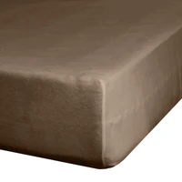 Kép 4/7 - Jersey pamut gumis lepedő Barna 220x200 cm + 30 cm 2