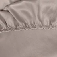 Kép 7/7 - Jersey pamut gumis lepedő Sötét bézs 220x200 cm + 30 cm 5