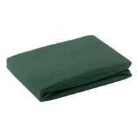 Kép 1/6 - Jersey pamut gumis lepedő Sötétzöld 240x220 cm + 30 cm