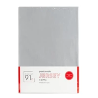 Kép 3/7 - Jersey pamut gumis lepedő Világosszürke 240x220 cm + 30 cm 1