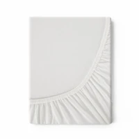 Kép 4/6 - Jersey3 pamut gumis lepedő Krémszín 240x220 cm + 30 cm 3