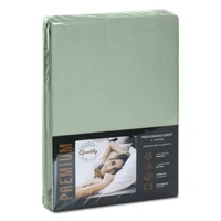 Kép 3/7 - Jersey4 pamut gumis lepedő Menta 120x200 cm + 25 cm 1