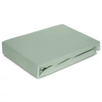 Kép 1/7 - Jersey4 pamut gumis lepedő Menta 220x200 cm + 30 cm