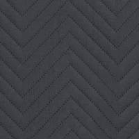 Kép 5/7 - Len3 vászon szerkezetű préselt mintás ágytakaró Grafit 220x240 cm 3