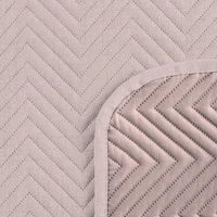 Kép 6/7 - Len3 vászon szerkezetű préselt mintás ágytakaró Rózsaszín 200x220 cm 4