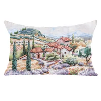 Kép 1/3 - Levendula farm díszpárna 50x70 cm