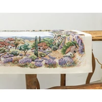 Kép 4/6 - Levendula farm gobelin asztalterítő 96x100 cm 3
