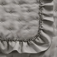 Kép 5/6 - Libi3 mikroszálas ágytakaró Szürkésbézs 170x210 cm 4
