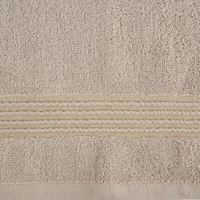 Kép 3/4 - Lilla pamut törölköző keskeny fényes csíkokkal Bézs 30x50 cm 6db 2