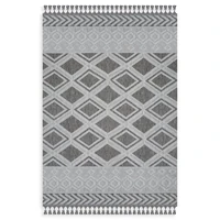 Kép 1/3 - Linda4 boho szőnyeg Világosszürke 80x150 mm - 5 mm