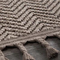 Kép 3/3 - Linea5 boho szőnyeg Szürkésbézs 120x170 mm - 5 mm 2