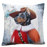 Kép 1/4 - Lord Dobermann párnahuzat 45x45 cm