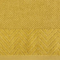 Kép 3/6 - Loren velúr törölköző Mustársárga 70x140 cm 3db 2