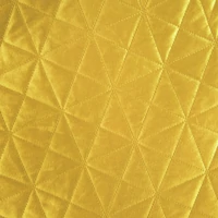 Kép 4/6 - Luiz3 bársony ágytakaró Mustársárga 200x220 cm 3