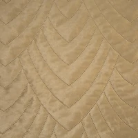 Kép 7/8 - Luiz6 bársony ágytakaró fényes márvány hatású mintával Bézs 170x210 cm 4