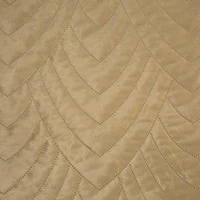 Kép 7/8 - Luiz6 bársony ágytakaró fényes márvány hatású mintával Bézs 220x240 cm 4