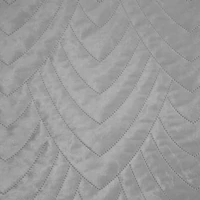 Kép 5/8 - Luiz6 bársony ágytakaró fényes márvány hatású mintával Ezüst 170x210 cm 4