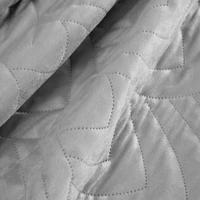 Kép 7/8 - Luiz6 bársony ágytakaró fényes márvány hatású mintával Ezüst 170x210 cm 6