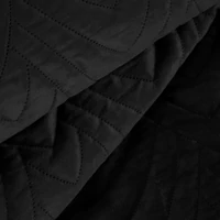 Kép 2/8 - Luiz6 bársony ágytakaró fényes márvány hatású mintával Fekete 170x210 cm 6