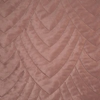 Kép 7/8 - Luiz6 bársony ágytakaró fényes márvány hatású mintával Rózsaszín 220x240 cm 4