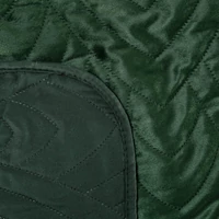 Kép 8/8 - Luiz6 bársony ágytakaró fényes márvány hatású mintával Sötétzöld 170x210 cm 5