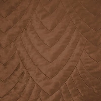 Kép 5/8 - Luiz6 bársony ágytakaró fényes márvány hatású mintával Téglavörös 200x220 cm