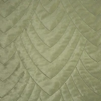 Kép 7/8 - Luiz6 bársony ágytakaró fényes márvány hatású mintával Világoszöld 220x240 cm 4