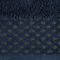 Kép 2/5 - Luiza lurex törölköző Gránátkék 70x140 cm 3db 1