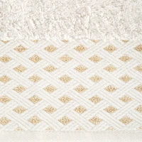 Kép 2/5 - Luiza lurex törölköző Krémszín 70x140 cm 3db 1